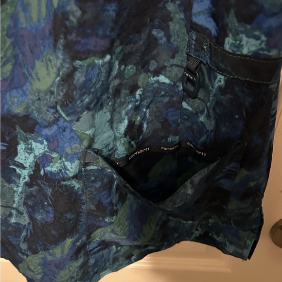 Carhartt G-Force Women's Blue Print Scrub Top - Size Large - Style # C12214 - Picture 4 of 12